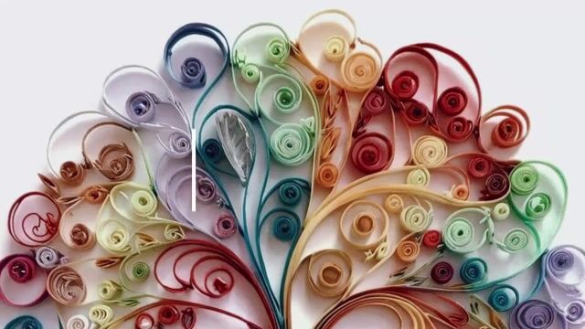 Decoración en filigrana de papel