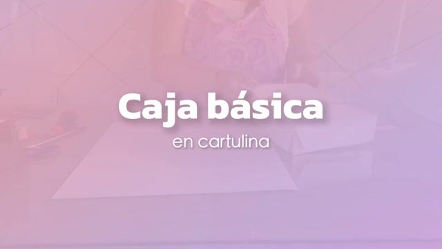 Caja básica una sola pieza en cartulina